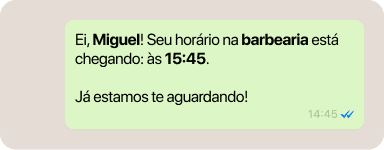 Notificações automáticas para clientes