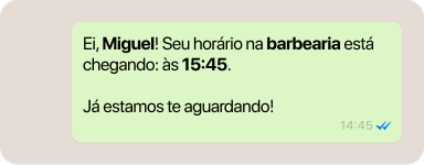 Notificações automáticas para clientes